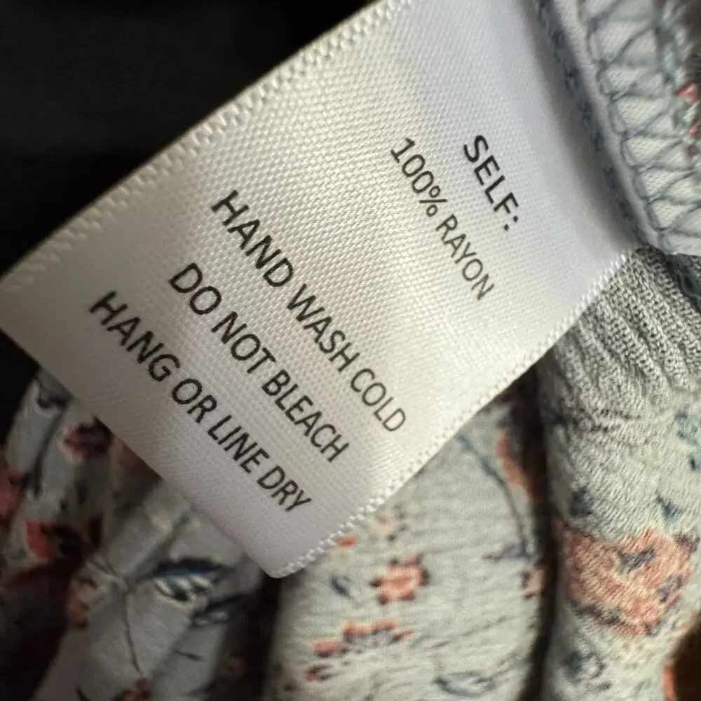 Easel Dress Large Womens Tiered Crinkle Maxi Cottagecore Boho Lavendar Grayish - Picture 7 of 11